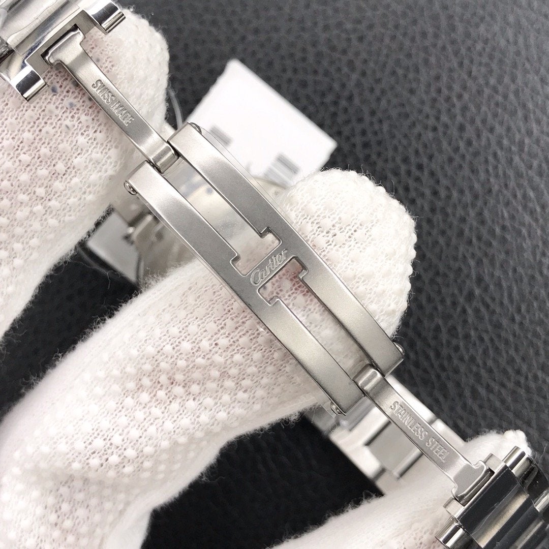 CARTIER BALLON BLEU 33MM AUTOMATIC WHITE DIAL DIAMOND HOUSE MAKER