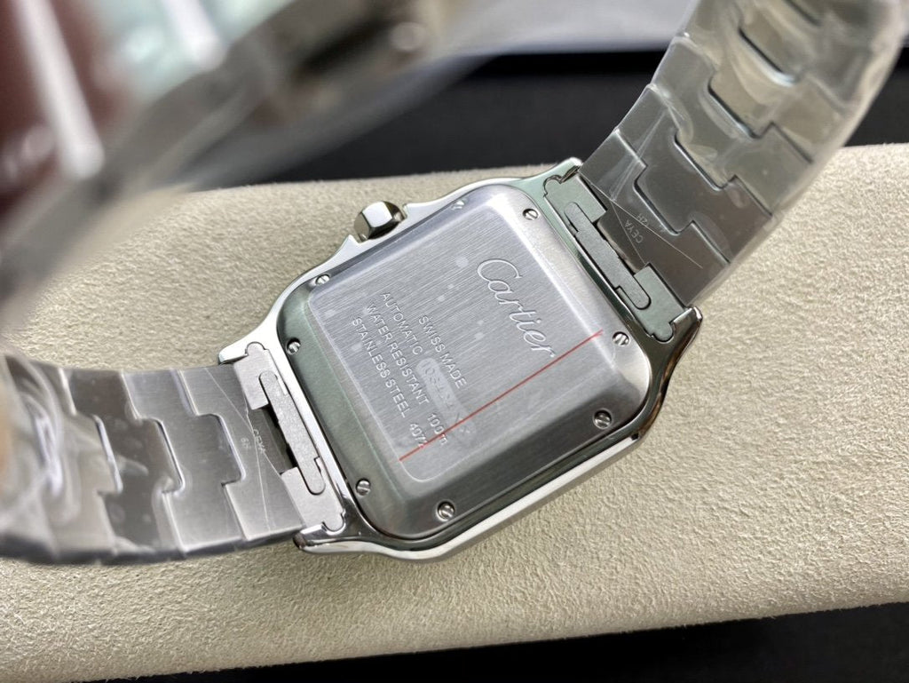 CARTIER SANTOS DE CARTIE LARGE STEEL CASE WHITE DIAL