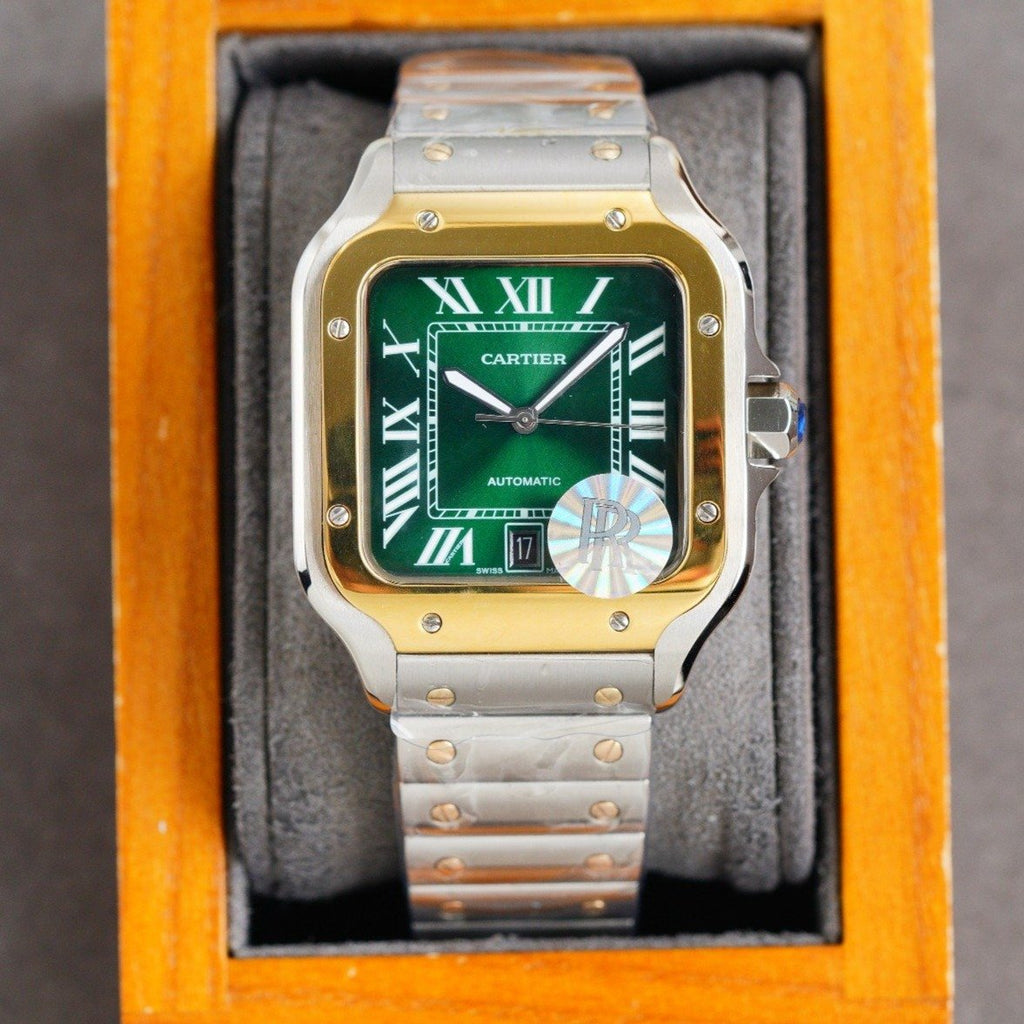 CARTIER SANTOS 40MM TWO-TONE GREEN DIAL LIMITED EDITION