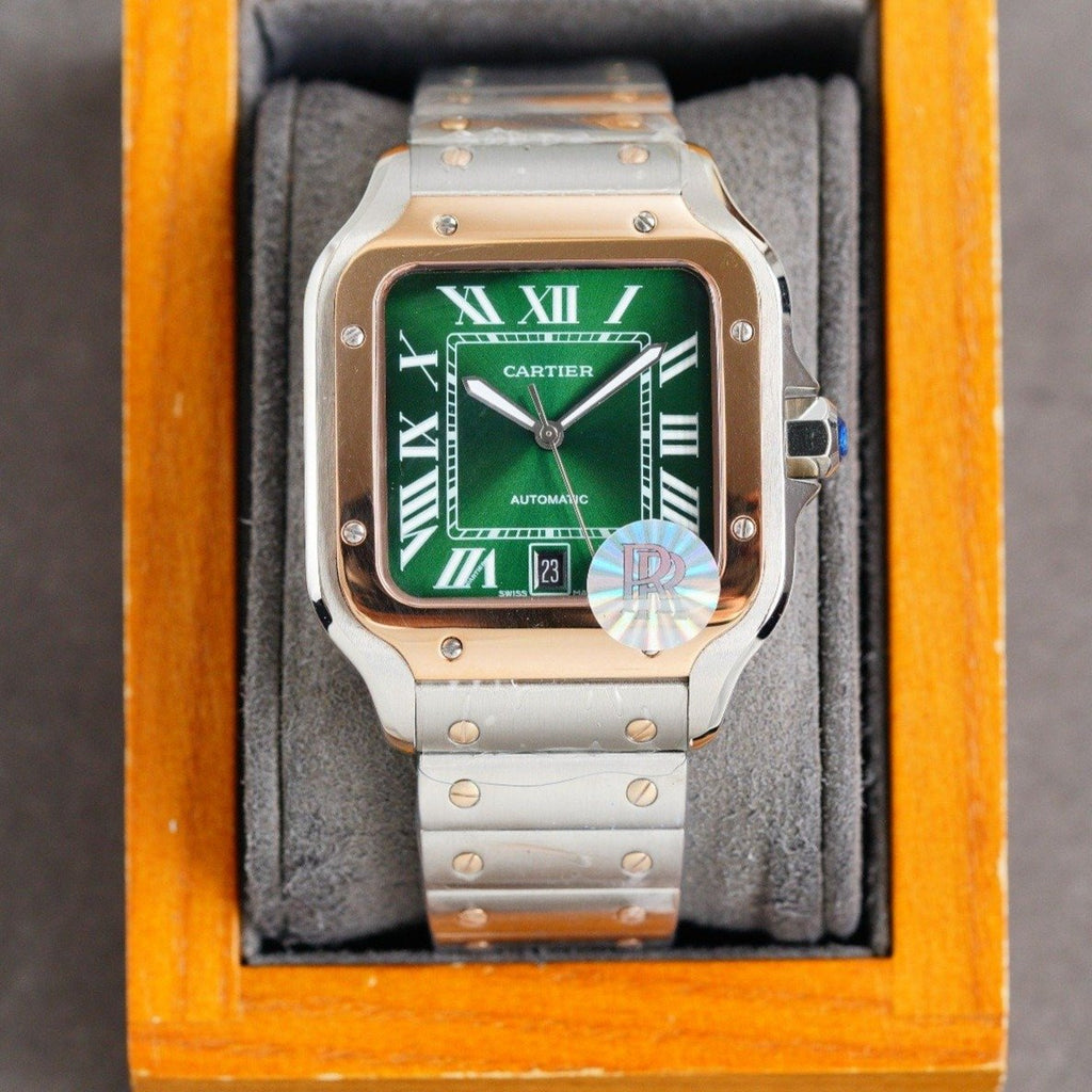 CARTIER SANTOS 40MM TWO-TONE GREEN DIAL LIMITED EDITION