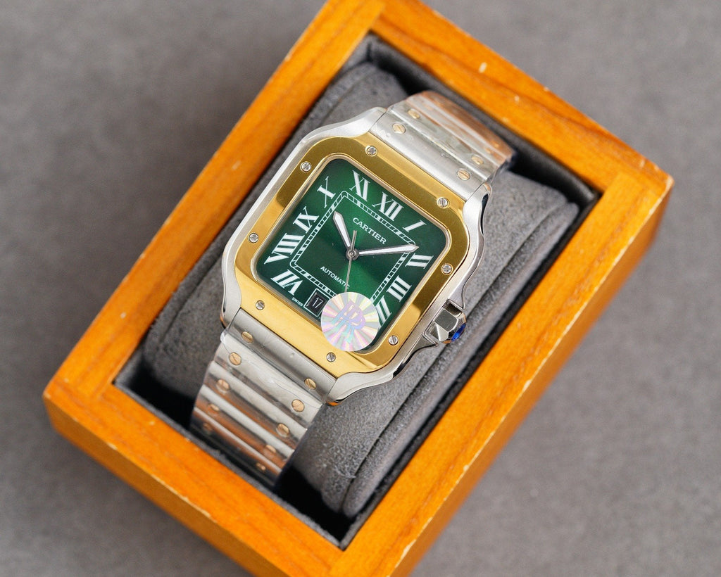 CARTIER SANTOS 40MM TWO-TONE GREEN DIAL LIMITED EDITION