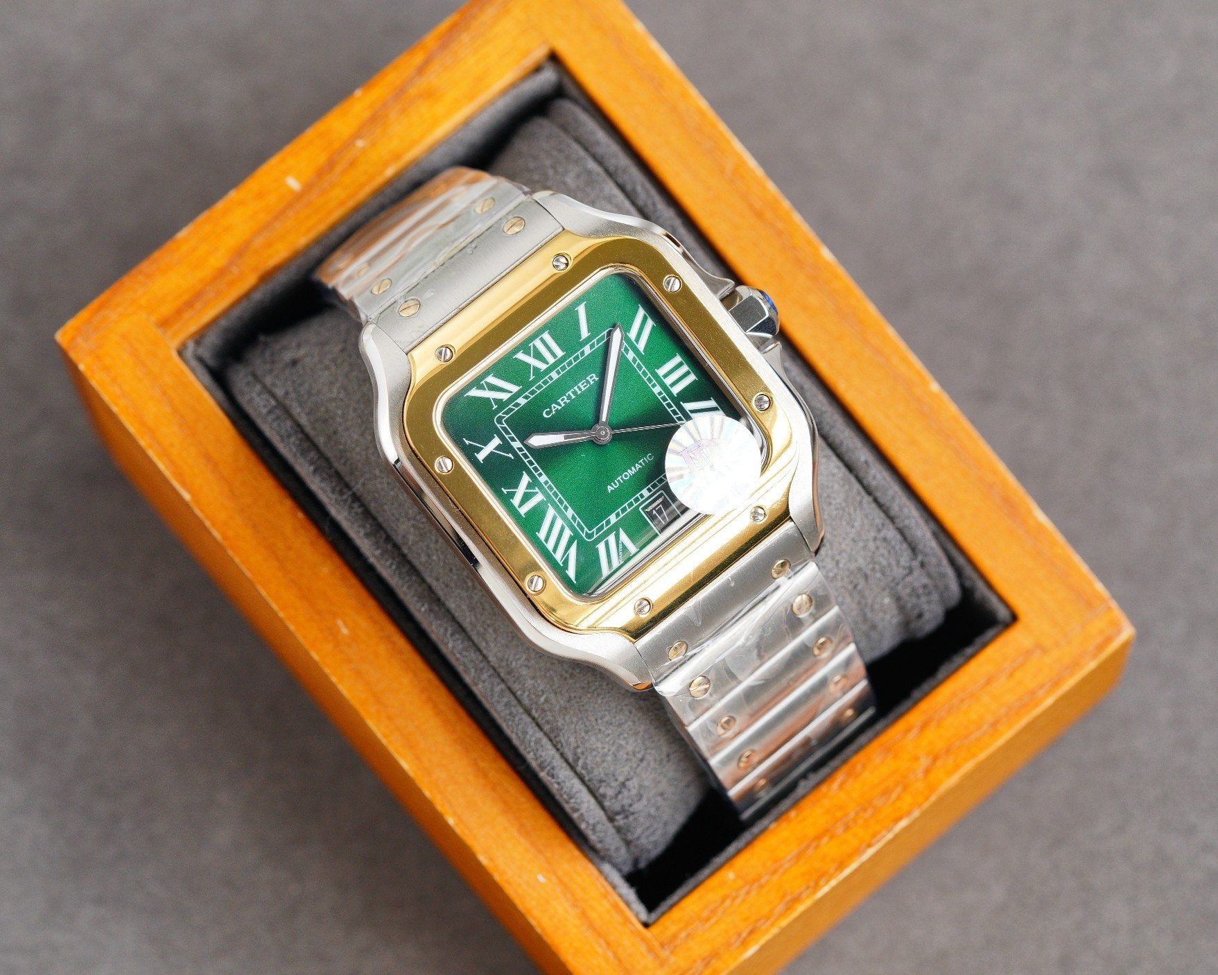 CARTIER SANTOS 40MM TWO-TONE GREEN DIAL LIMITED EDITION