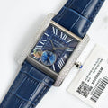 CARTIER TANK MC LADIES SECOND TIME DIAMOND BEZEL