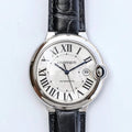 CARTIER BALLON BLEU 42MM BLACK LEATHER