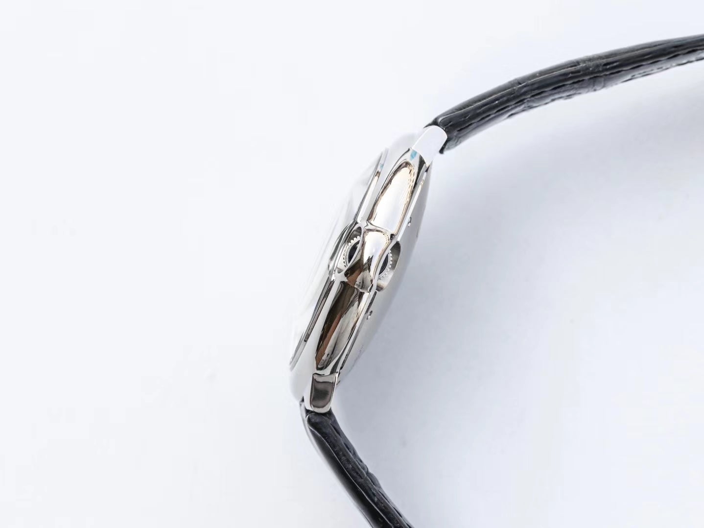 CARTIER BALLON BLEU 42MM BLACK LEATHER