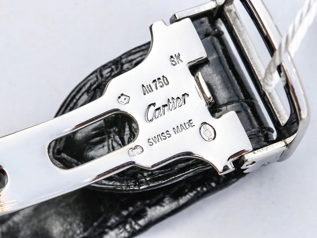 CARTIER BALLON BLEU 42MM BLACK LEATHER