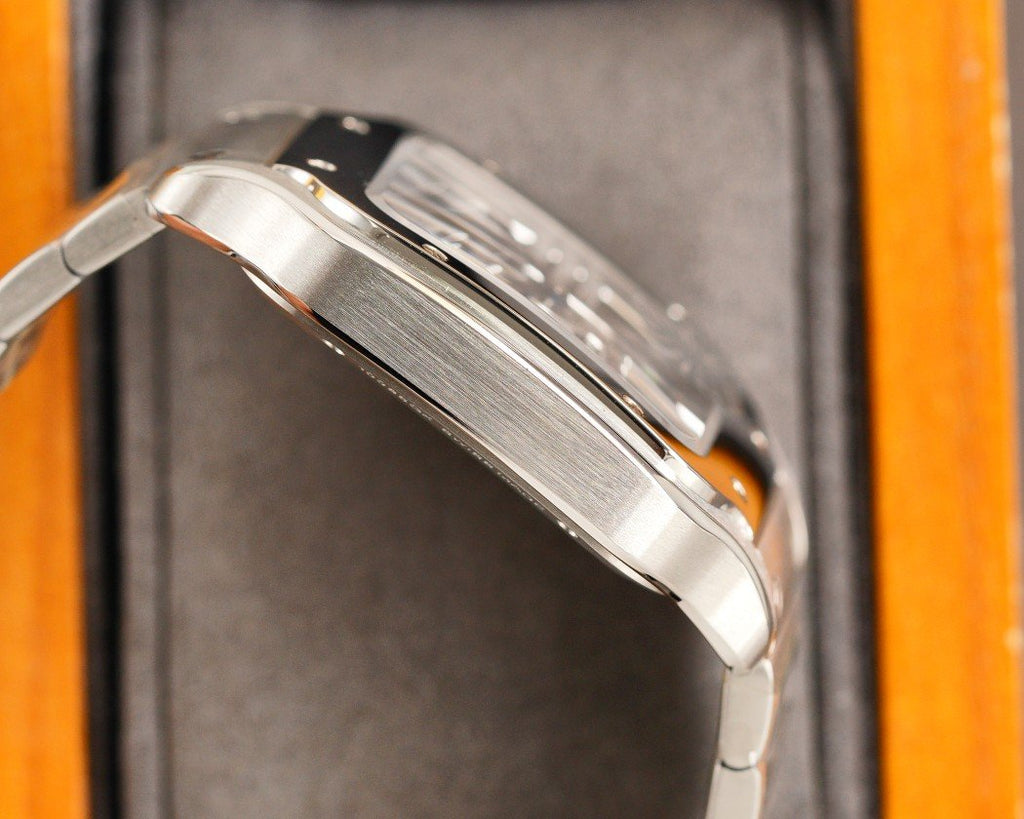 CARTIER SANTOS DE CARTIE STAINLES STEEL SKELETON DIAL