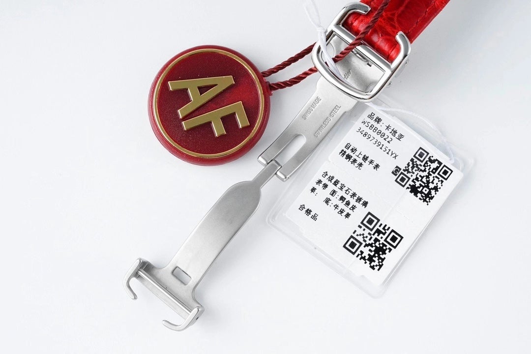 CARTIER BALLON BLEU 33MM AUTOMATIC RED DIAL LEATHER 2021