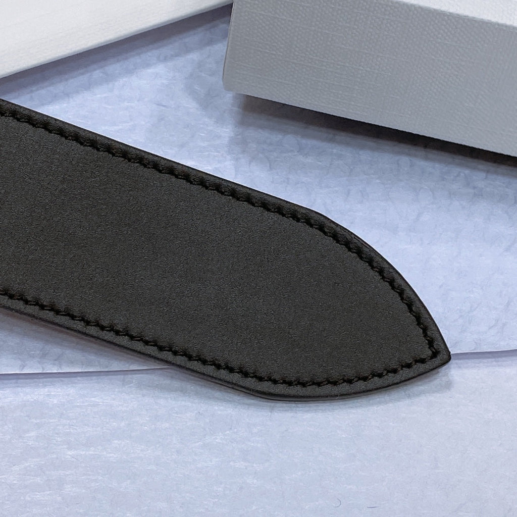 CELINE CL LARGE 35 MM BELT IN BLACK AND BROWN CALFSKIN GOLD HARDWARE