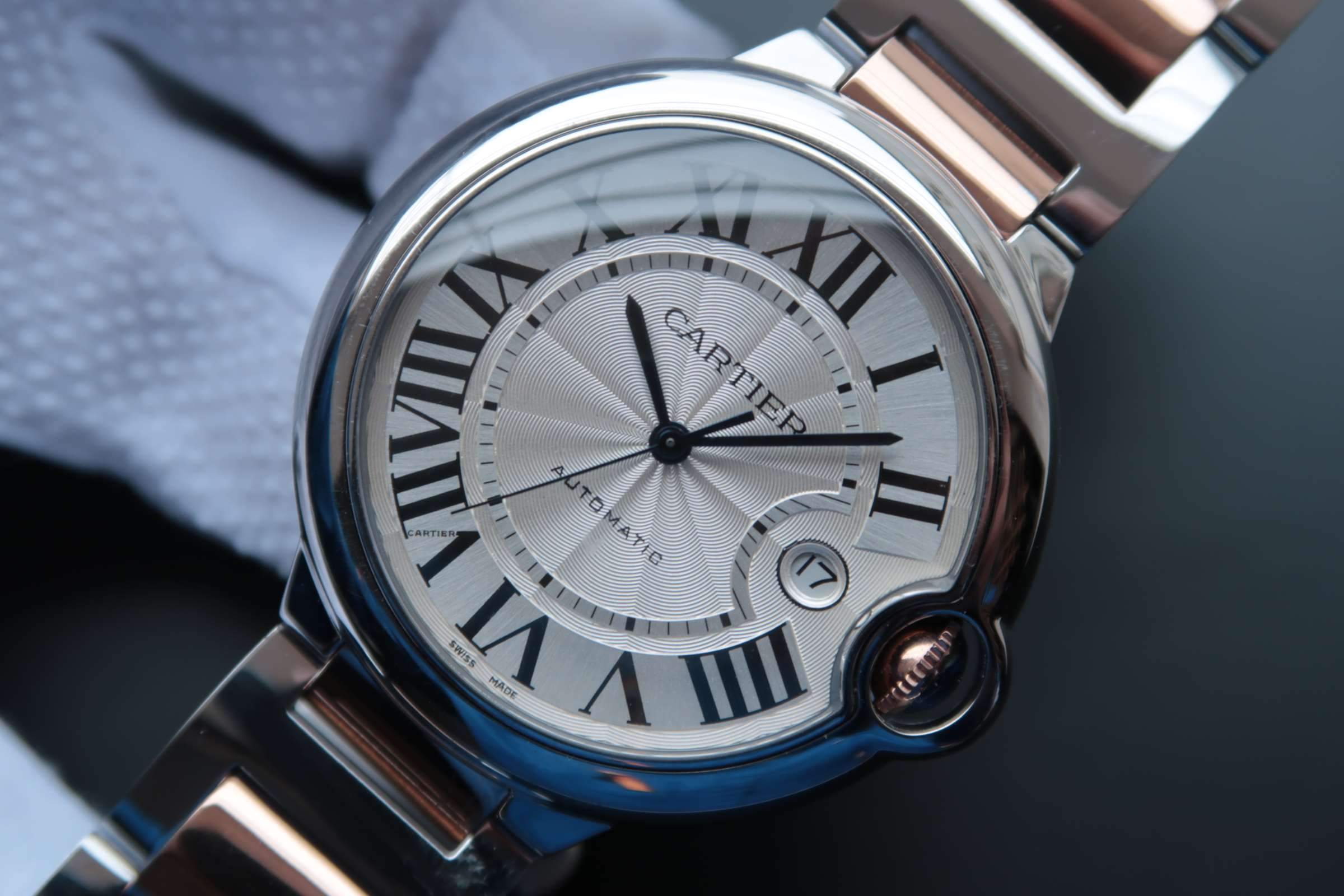 CARTIER BALLON BLEU 42 TWO TONE BRACELET
