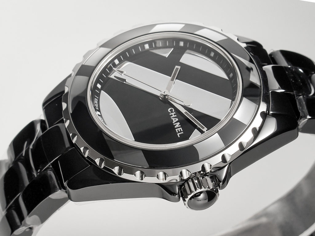 CHANEL J12 38mm Automatic Limited Untitled H5582 Black Ceramic Black Steel Dial