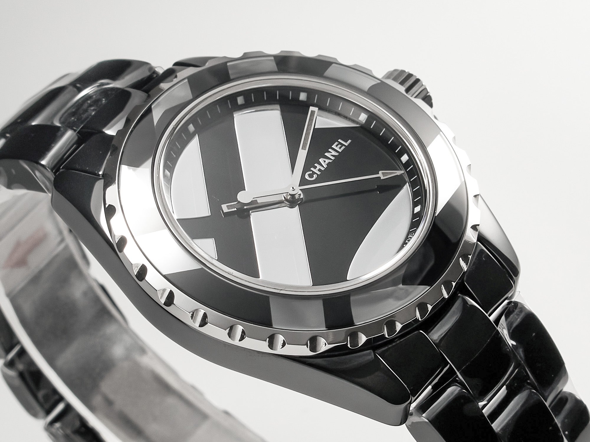 CHANEL J12 38mm Automatic Limited Untitled H5582 Black Ceramic Black Steel Dial