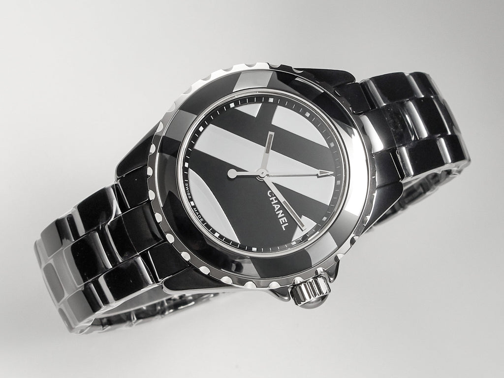 CHANEL J12 38mm Automatic Limited Untitled H5582 Black Ceramic Black Steel Dial