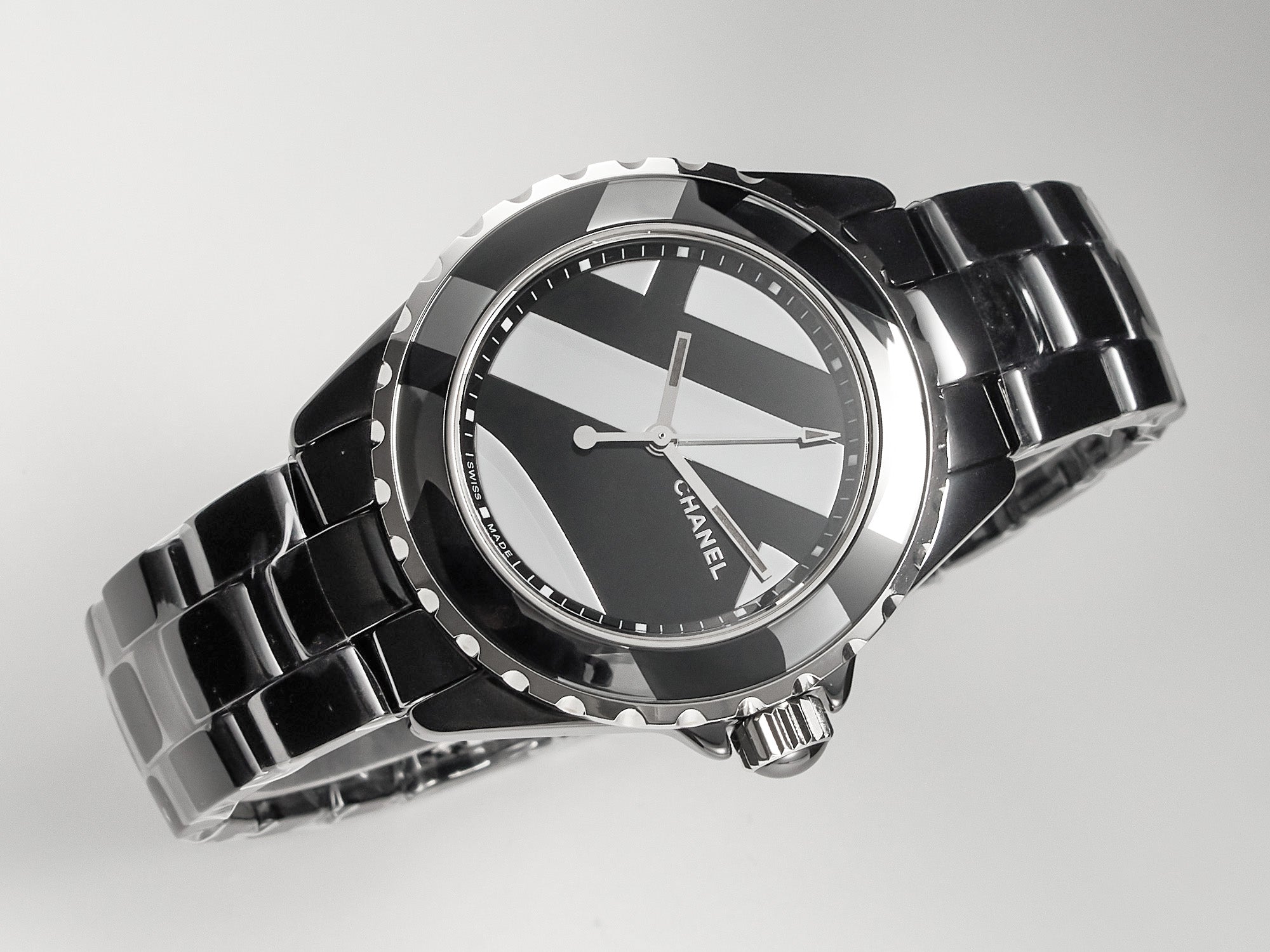 CHANEL J12 38mm Automatic Limited Untitled H5582 Black Ceramic Black Steel Dial