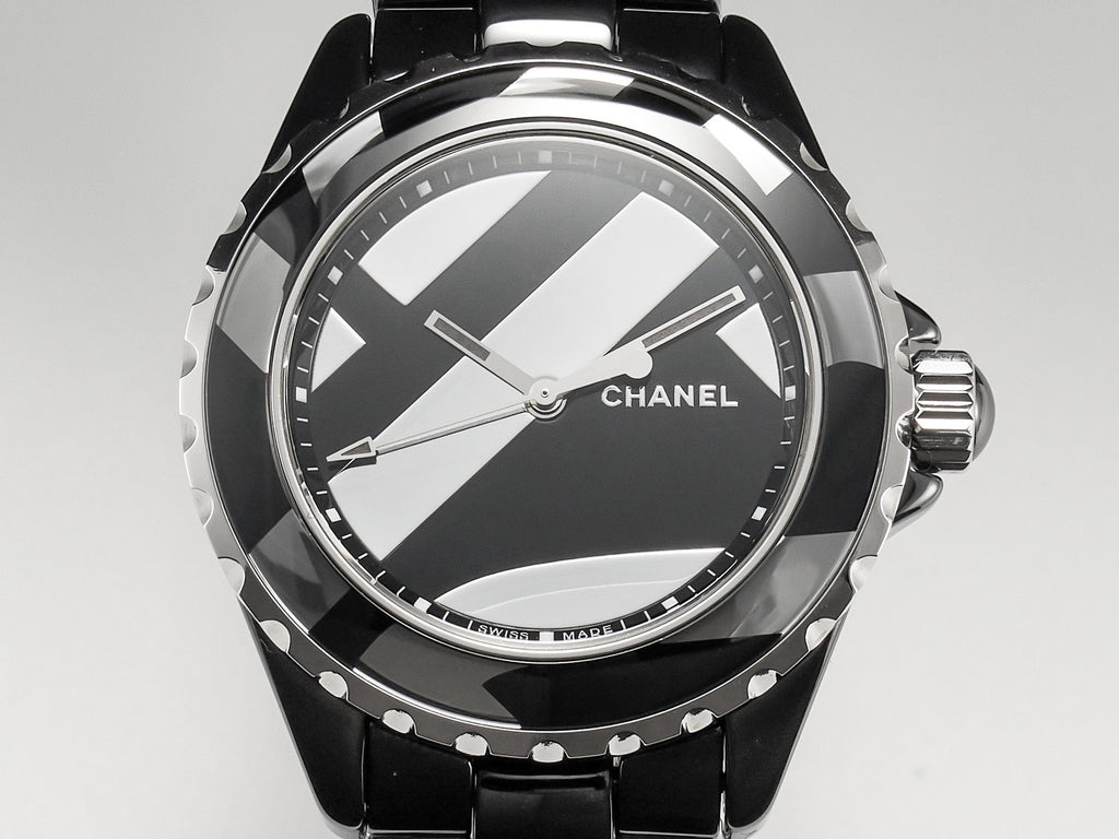 CHANEL J12 38mm Automatic Limited Untitled H5582 Black Ceramic Black Steel Dial