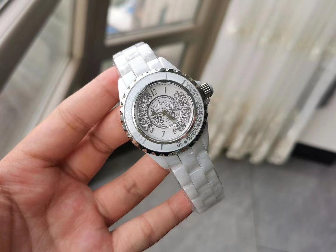 CHANEL J12 38mm Quartz 20Th Anniversary White Ceramic