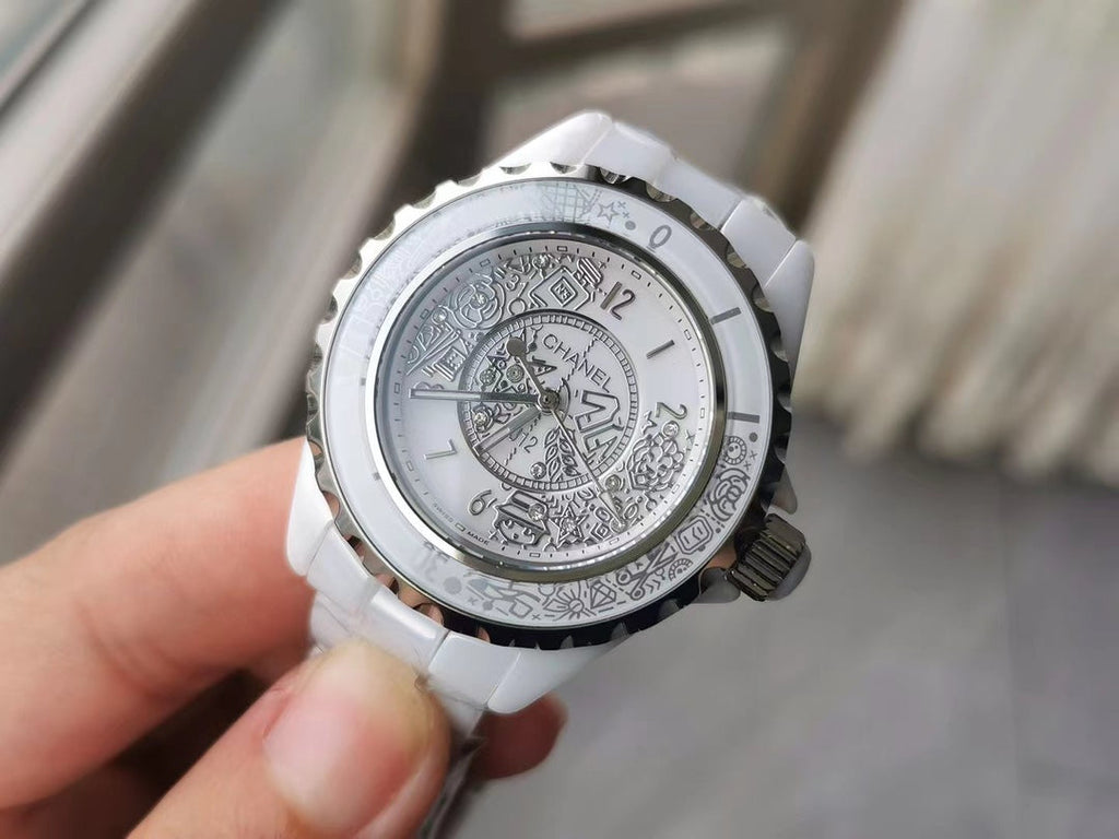 CHANEL J12 38mm Quartz 20Th Anniversary White Ceramic