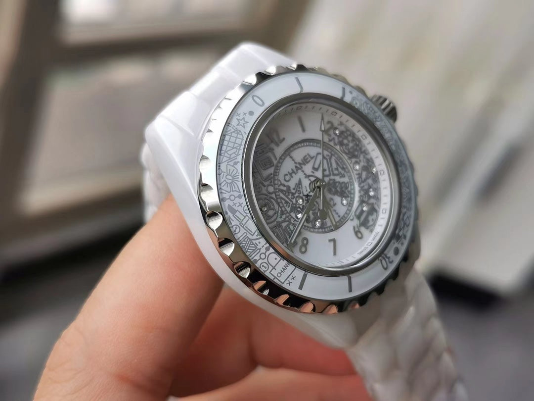 CHANEL J12 38mm Quartz 20Th Anniversary White Ceramic